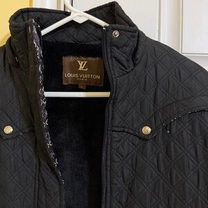Louis Vuitton Black Quilted Jacket